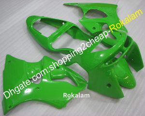 Carénages de pièces de moto pour Kawasaki NINJA 363 ZX6R ZX-6R ZX 6R 98 99 1998 1999 Kit de carénage de carrosserie de moto vert