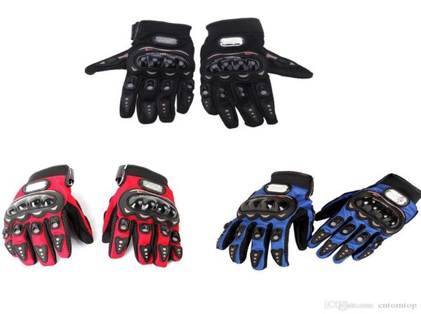 Guantes de carreras de motocicleta Motoricones Nuevos Racing Bike Bicycle MTB Ciclismo Guante de protección de dedo completo de color rojo negro H8638Z3016460