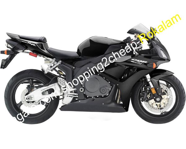 Moto 1000RR pour Honda CBR1000RR CBR1000 RR 06 07 CBR 1000 RR 2006 2007 Carénage de sport de course noir complet (moulage par injection)