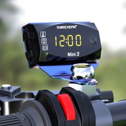 Motorfiets 3 in 1 voltmeter elektronische klok IP67 Waterdichte stofdichte thermometer LED Digitale display Elektronisch horloge