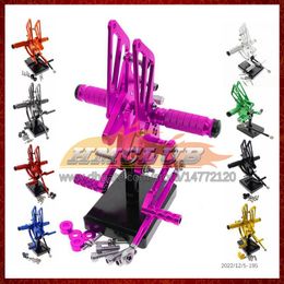 Motocicleta Ajustable CNC Reposapiés Reposapiés Conjunto trasero Pedal para KAWASAKI NINJA ZX2R ZXR250 ZX 2R 2 R ZXR 250 ZX-2R 89 90 1989 1990 CNC Reposapiés Reposapiés Rearset Kit 8Colors