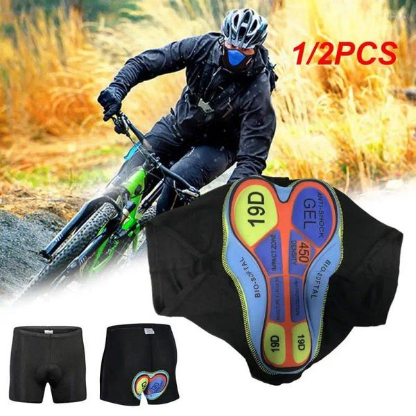 Vêtements de moto 1 / 2pcs Cycling Sous-sombres shorts de vélo noir sous-vêtements 2024 Gel Pad 19d