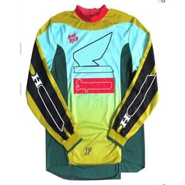 Vêtements de moto 2021 Jersey de moto Racing Costume Men039S Chemise longue Offroad Bike Speed ​​Abandon Polyester Quickdrying Sleeve8530 Ot6Nr