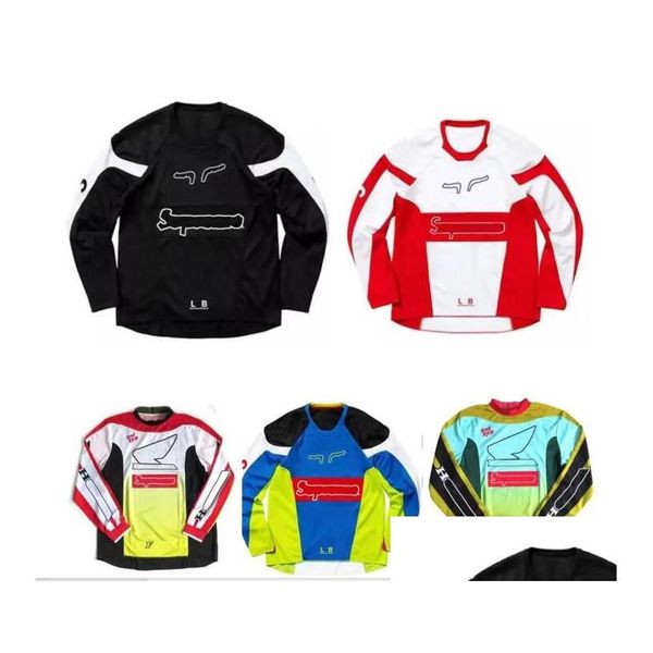 Motorcycle Apparel 2021 Motorcycle Speed ​​Addition New Locomotive Off-Road Downhill Jersey avec le même style Personnalisation Drop Deli DHLC7