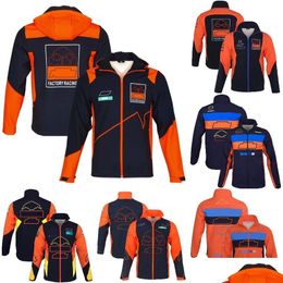 Vêtements de moto 2022 Veste d'équitation d'hiver Hommes Sports extrêmes Racing Sweat à capuche Moto Team Zipper Sweat-shirt à capuche Vestes Motocross Ho Otu1C