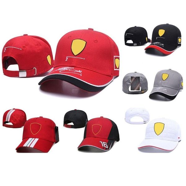 Motorcycle Apparel 2023 F1 Racing Mens Baseball Cap de baseball Sports de sports de mode Caps de broderie Forma 1 Sun Hat Car Drop Logo Drop Offre OTYHE