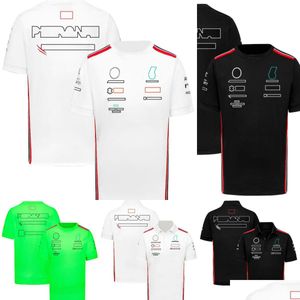 Vêtements de moto 2023 F1 T-shirt Forma 1 Racing Team Shirt Motorsport Car Fans T-shirts Hommes Femmes Sport Mode O-Cou Tops Drop D Otrun