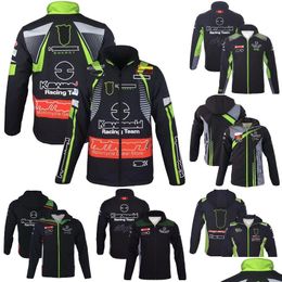 Ropa de motocicleta 2023 Nuevo Moto Racing Suéter Chaqueta con cremallera Otoño e invierno Chaquetas casuales Cross Country Riding Sudadera con capucha Motocross J Otrdk