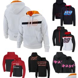 Motorkleding 2023 Nieuwe Moto Team Hoodie Ruiter Outdoor Zip Up Sweatshirt Lente Herfst Heren Mode Racing Jassen Motocross Drop Otdex