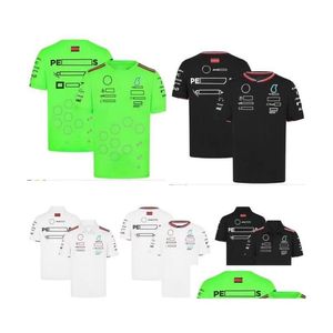 Vêtements de moto 2024New F1 Racing T-shirt Printemps et automne Team Chemise à col rond avec la même personnalisation Drop Delivery Automob Otwp3