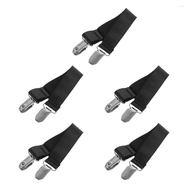 Ropa de motocicleta 5 pcs clips de arranque y pantalón correa de tobillo de la pierna pantanón tiras de bicicleta para bicicleta para entrenamiento hilo de poliéster