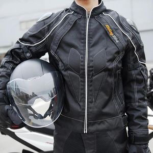 Vêtements de moto automne hiver veste hommes équitation manteau moto sécurité costume en fibre de carbone épaule équipement de protection et doublure chaude JK-41