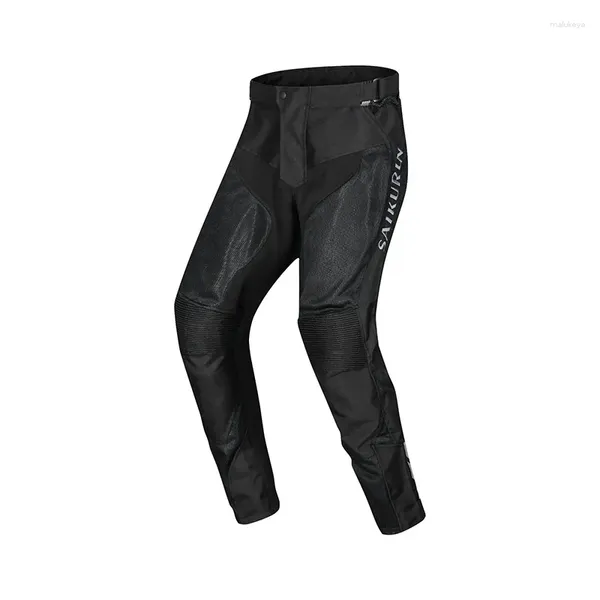 Vêtements de moto Pantalons noirs Résistant à l'usure Anti-chute Moto Accessoires réfléchissants Protection S-4XL