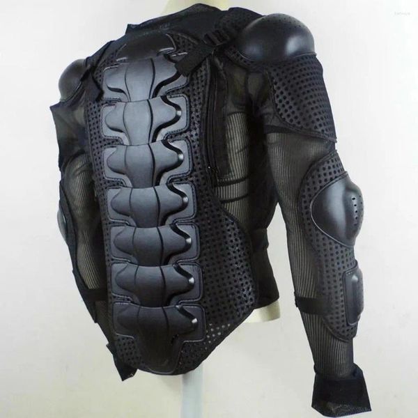 Ropa de motocicleta Chaqueta de armadura de protección de cuerpo completo Esquí de carreras negro XL