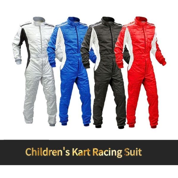 Vêtements de moto Combinaison de course de karts automatiques pour enfants Vêtements d'entraînement de protection Salopette d'équitation pour enfants