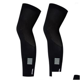 Motorcycle Apparel Cycling Uni Calf Compression Sleeves Outdoor Sports Running Basketball Football UV Proteci 2024 Drop livraison AUTO OTNQB