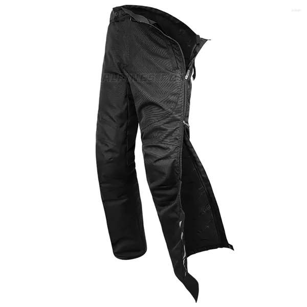 Vêtements de moto Pantalons de cyclisme détachables Hommes Coupe-vent Équipement de protection imperméable Équitation Tous les pieds noirs CE Protection d'entrejambe