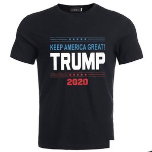 Vêtements de moto Donald Trump T-shirt Keep America Great Homme O-Cou Chemises à manches courtes Pro T-shirt Coton Imprimé Drop Livraison A Otvgy