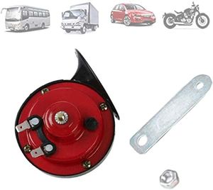 Motorfietskleding Dropshiping Horn 12V Trumpet Super Air Car Train Compressor Red Dual SUV Truck Luid interieur accessoires Menmotorcycle