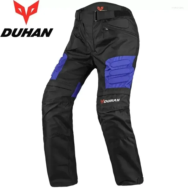 Vêtements de moto Duhan Pantalons Men Men de protection Vent.