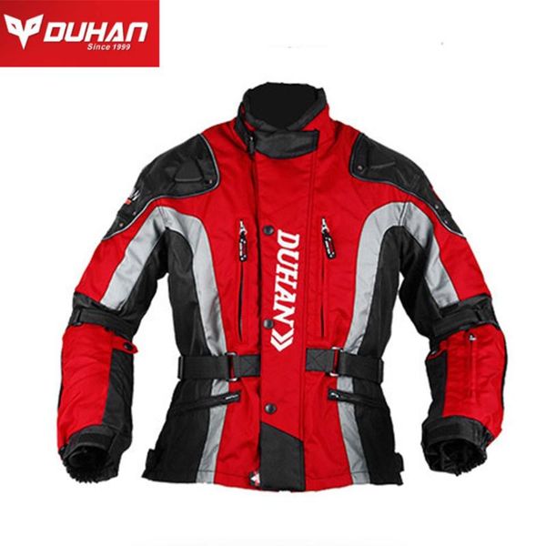 Ropa de motocicleta DUHAN Racing Chaquetas Moto Otoño Invierno Chaqueta a prueba de frío Hombres Traje de montar Viaje Pull Transpirable