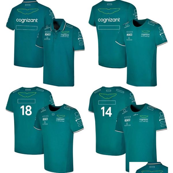 Ropa de motocicleta F1 2023 Camiseta oficial para hombre Camiseta Forma 1 Traje de carreras Camisetas Camisetas de camisa 14 y 18 Jersey de gran tamaño Drofz