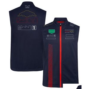 Vestuário de motocicleta F1 Forma One Team Uniform 2023 Novo Colete de Corrida Mens Zipper Casaco Esportivo Drop Delivery Automóveis Motocicletas Acesso Otnrx