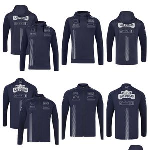 Vêtements de moto F1 Sweat à capuche 2023 Édition spéciale Racers Costume Track Sports Mens Zipper Team Jacket Drop Livraison Automobiles Motorcycl Otqvx