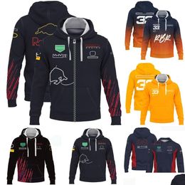 Vêtements de moto F1 Sweat à capuche Forma 1 Team Racing Sweats à capuche Extreme Sports Event Zipper Haute Qualité Harajuku Punk Plus Taille Veste Homme P Ot5Ok