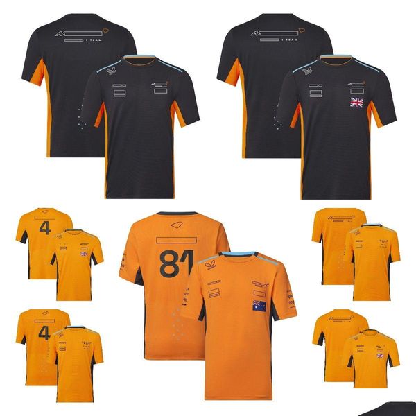 Ropa de motocicleta F1 Traje de carreras 2023 Nuevo equipo Camiseta de manga corta para hombre Deportes de verano Ropa de secado rápido Personalización Drop Deli Otmhn