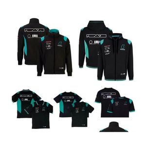 Motorkleding F1 Racing Sweatshirt Zomer Teamshirt T-shirt met korte mouwen Dezelfde stijl Op maat Drop Delivery Auto's Motorcy Dhvka