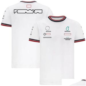 Motorkleding F1 T-shirt Racing reversshirt Forma 1 Fans Tops met korte mouwen Auto Cture Sneldrogende kleding kan worden aangepast Drop Otzef