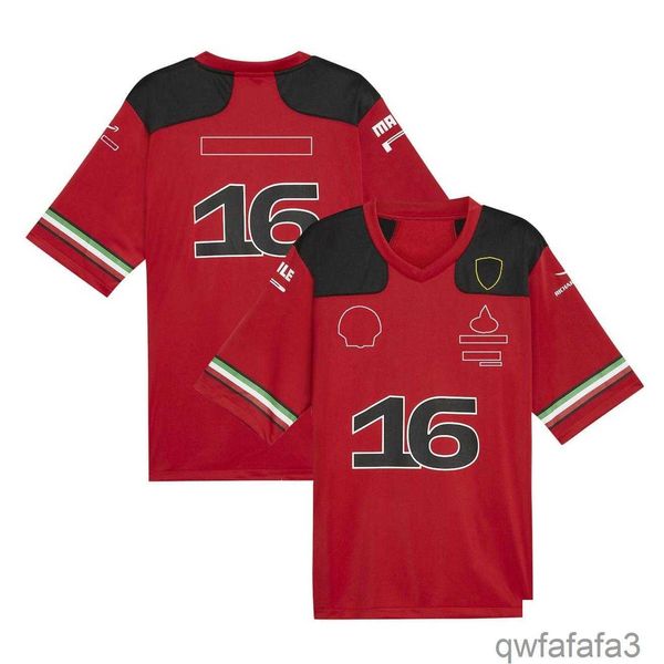 Ropa de motocicleta F1 Team Racing Camiseta Forma 1 Conductor Camisetas de fútbol Nueva temporada Ropa de carrera Red Car Fans Jersey Summer Me Ot3fe 8E5S