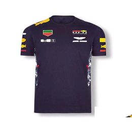 Ropa de motocicleta F1 Campeonato mundial de ecuaciones Top Stretch Cture Swee Camisetas Motor Knight Half Sleeve Racing Drop Entrega Automob OT9UD