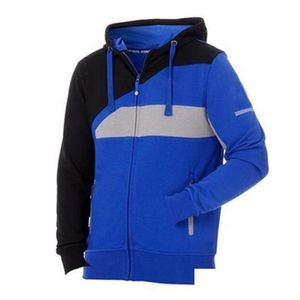 Ropa de motocicleta Moda para hombre Sudaderas con cremallera Moto Chaqueta de algodón para fábrica Deporte Montar Sudadera A prueba de viento Motocross Drop Entregar Otimh