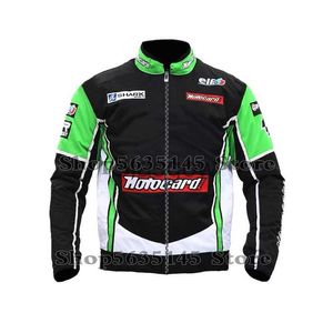 Vêtements de moto pour Kawasaki ZXRR H2R Sweat-shirt Veste pour hommes WorldSBK Moto Street Racing Zip Fleece Sport Garder au chaud Pull coupe-vent x0803