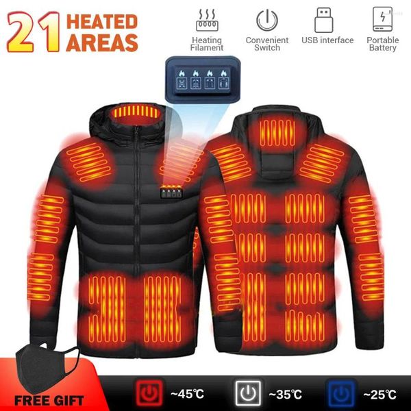 Vêtements de moto vestes chauffantes manteau hommes hiver USB veste chasse en plein air randonnée pêche Camping vêtements électriques