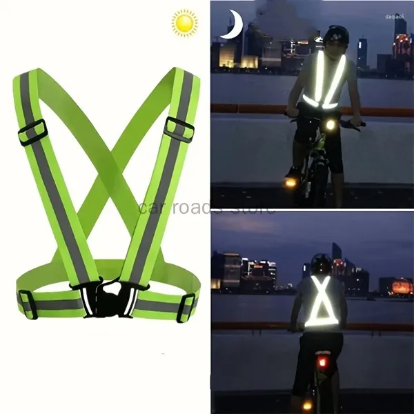 Ropa de motocicleta alta visibilidad chaleco de seguridad reflectante