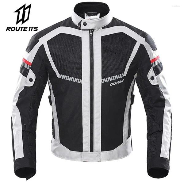 Veste de moto pour hommes, vêtements d'été pour Motocross tout-terrain, course automobile, maille respirante, équipement de protection réfléchissant