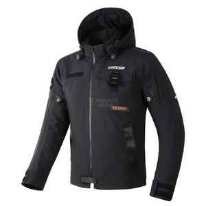 Vêtements de moto veste hommes imperméable moto résistant au froid automne hiver moto équitation noir