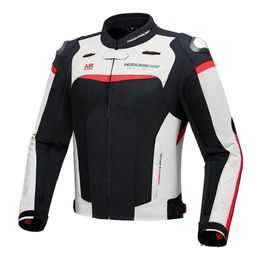 Motorfiets kleding jas beschermende versnelling mannen motocross off-road racing mesh ademende bescherming