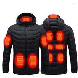 Ropa de motocicleta para hombre, chaleco de algodón con calefacción inteligente para otoño e invierno, chaqueta térmica Flexible para exteriores para mujer, eléctrica infrarroja Usb para mujer