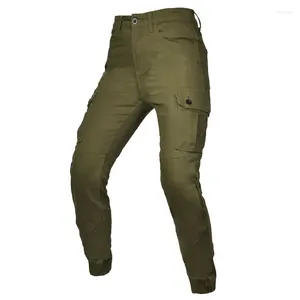 Vêtements de moto HOMMES MENSEMENTS PANTAGE PANTAGNE AVEC 4 X PAPTERS DE MOTOBIE GREEN CETRIFABLE CE CE