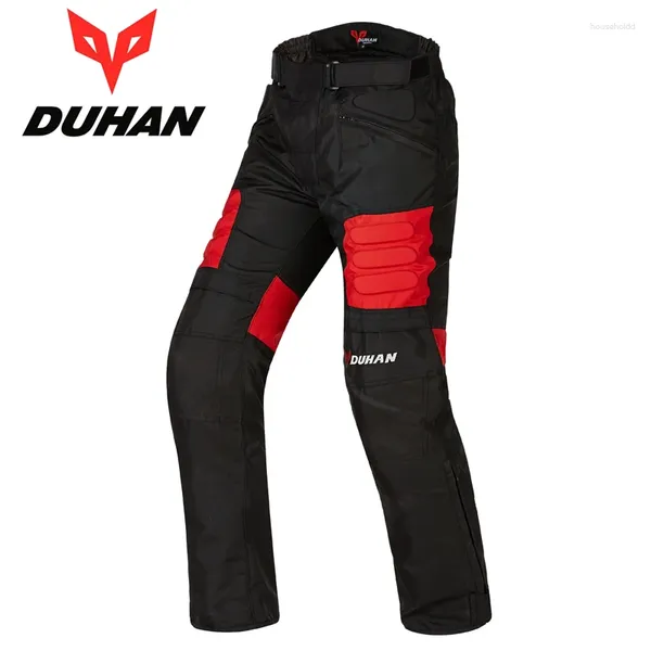 Vêtements de moto Pantalons coupe-vent DUHAN pour hommes Pantalons de course de moto Équipement de protection pour moto Motocross Genou