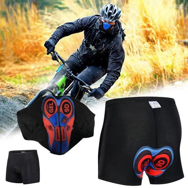 Ropa de motocicleta para hombre, pantalones cortos de ciclismo a prueba de golpes, almohadilla de Gel 9D, calzoncillos ajustados para bicicleta, ropa interior negra, calzoncillos cómodos con cojín