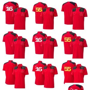 Motorkleding Heren en Dames 2023 F1 Team T-shirtpak Vier seizoenen Forma One Red Racing Officiële Custom Drop Delivery Automobil Dh0Bz