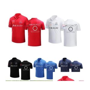 Vêtements de moto Mens Summer F1 Racing Shirt Team T-shirt à manches courtes Même style personnalisé Drop Livraison Automobiles Motos M Dhsez