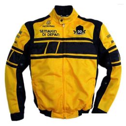 Motorkleding Moto-jas voor Yama Ha Team Motocross Straatrijden Witte jassen met beschermer Drop Delivery Automobil Otmt0