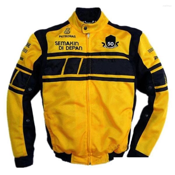 Motorcole Apparel Motorbike Moto Jacket para Yama HA Motocross Motocross Montar chaquetas blancas con protector Drop entrega Automobil OTM9L