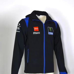 Ropa de motocicleta Motocicleta 2022 para Yamaha GYTR Factory Racing Moto Team Ride Keep Warm Zip Fleece Sportswear Chaqueta con cremallera a prueba de viento para hombres x0803